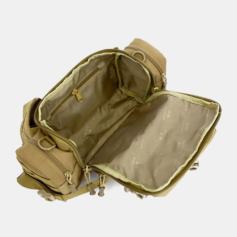 Unisex Nylon Camuflaje Táctico Montar Al Aire Libre Bolsa De Herramientas De Transporte Múltiple Bolso Bandolera Bolsa De Cintura