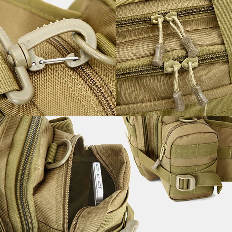 Unisex Nylon Camuflaje Táctico Montar Al Aire Libre Bolsa De Herramientas De Transporte Múltiple Bolso Bandolera Bolsa De Cintura