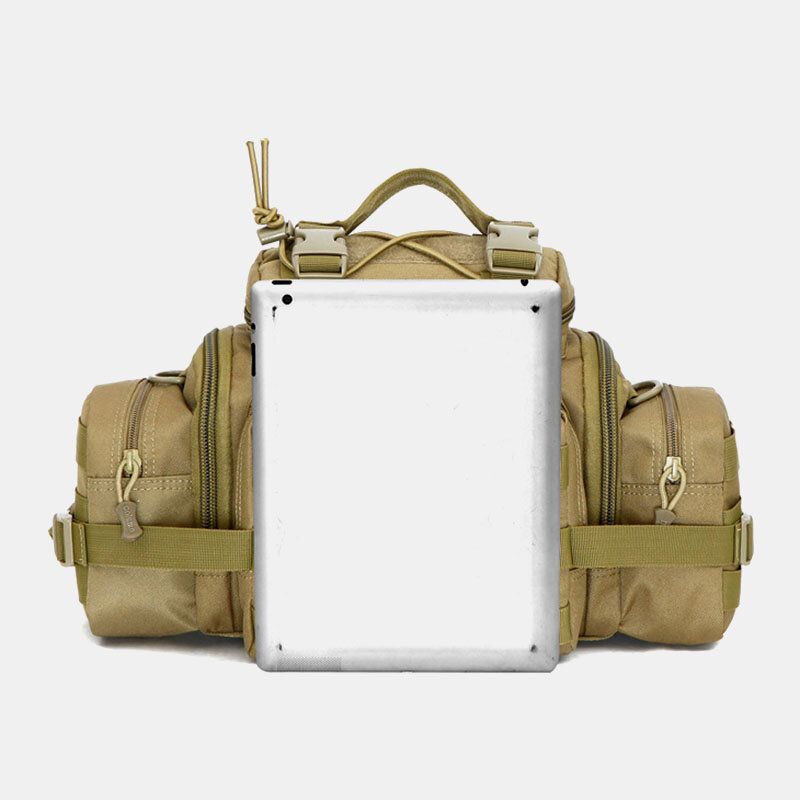 Unisex Nylon Camuflaje Táctico Montar Al Aire Libre Bolsa De Herramientas De Transporte Múltiple Bolso Bandolera Bolsa De Cintura