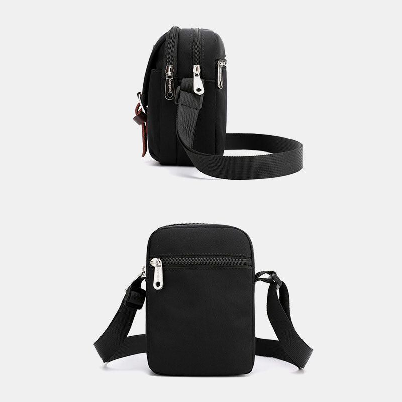 Unisex Nylon Mini Easy Carry Casual Bandolera Cross Body Bag