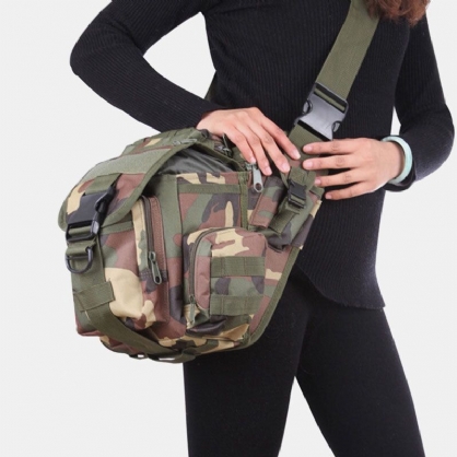 Unisex Oxford Cloth Tactical Camuflaje Juego Al Aire Libre Montar Bolsa De Sillín De Transporte Múltiple Bolso Bandolera Bolso De Cintura Mochila