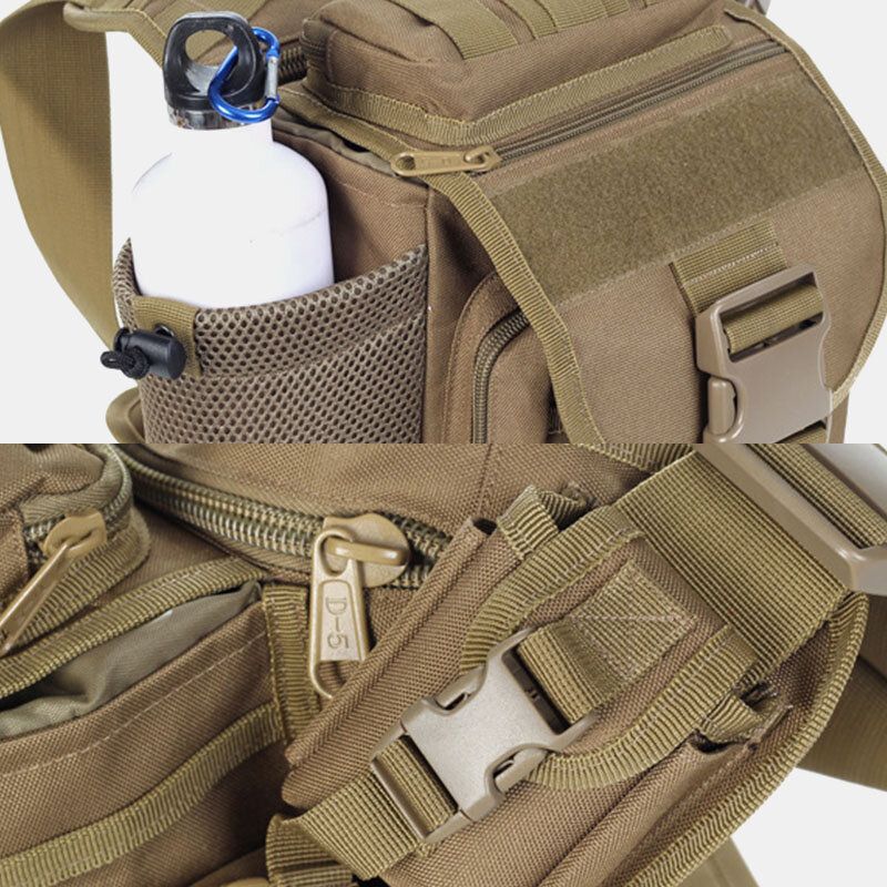 Unisex Oxford Cloth Tactical Camuflaje Juego Al Aire Libre Montar Bolsa De Sillín De Transporte Múltiple Bolso Bandolera Bolso De Cintura Mochila