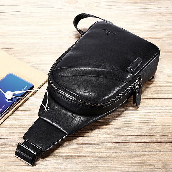 Vintage Casual Sling Bag Crossbody Bag Chest Bag Para Hombres