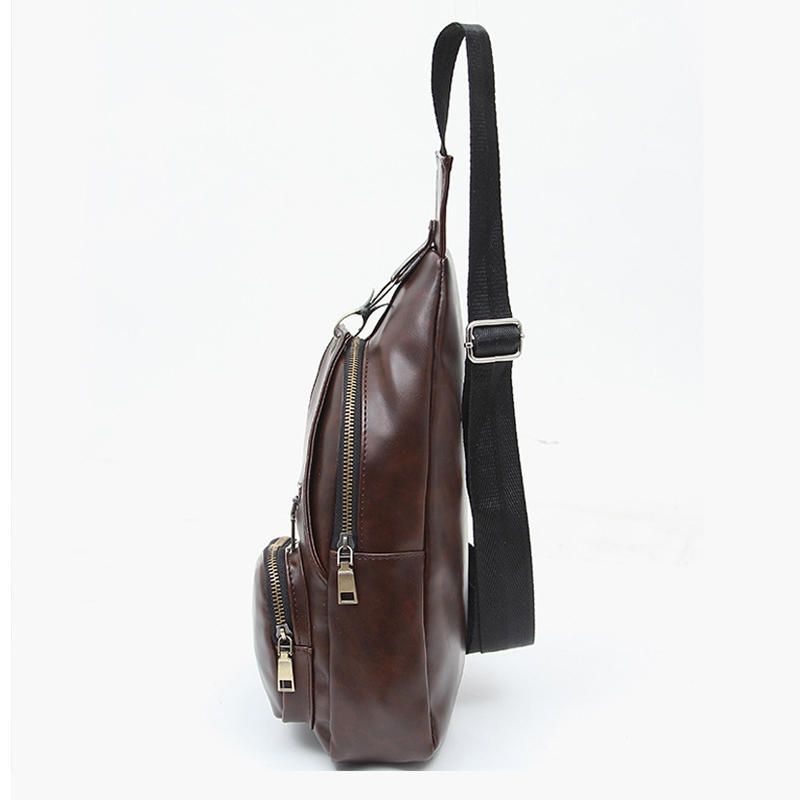 Vintage Chest Bag Mochila De Hombro Al Aire Libre Para Hombres