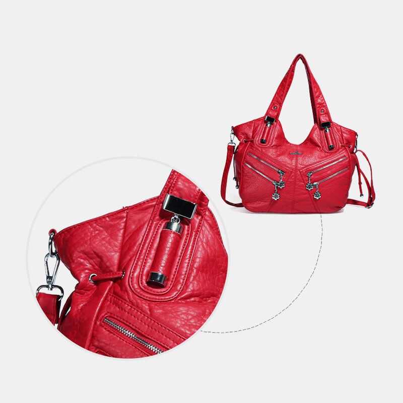 Angel Kiss Mujer Pu Cuero Multi-carry Convertible Impermeable Bandolera Bolso Bandolera Bolso Tote