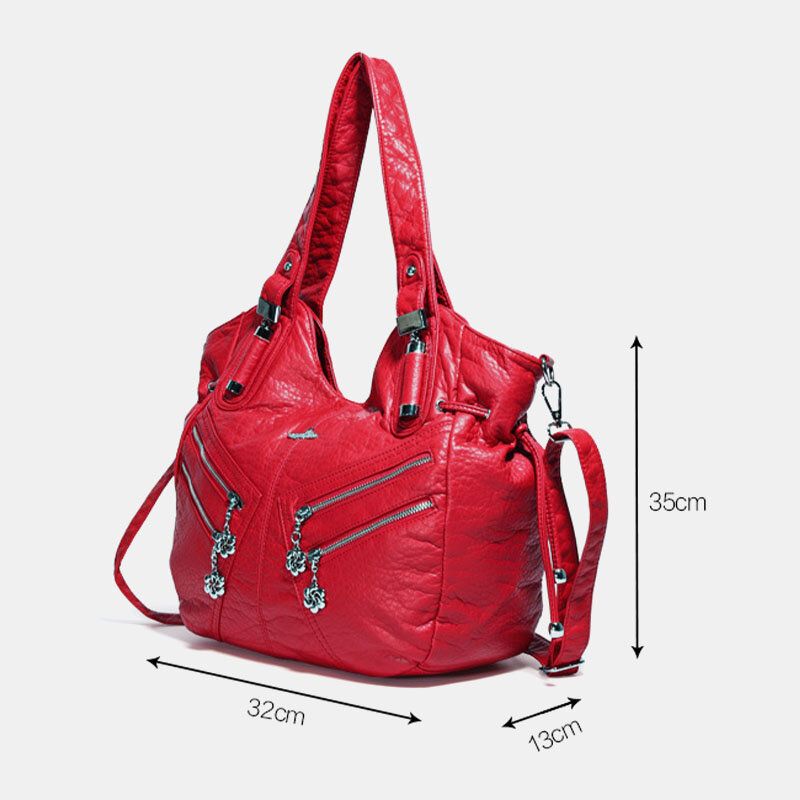 Angel Kiss Mujer Pu Cuero Multi-carry Convertible Impermeable Bandolera Bolso Bandolera Bolso Tote