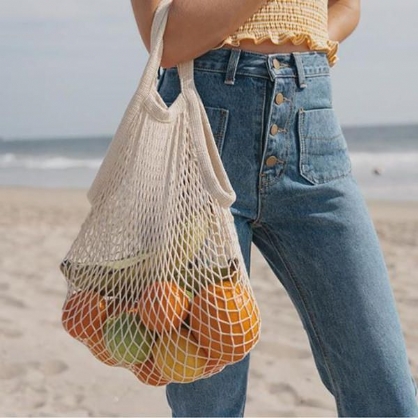 Bolsa De Asas De Red De Playa De Compras De Moda