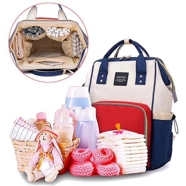 Bolsa De Pañales De Gran Capacidad Bolso De Mamá Bolso De Hombro Mochila Para Mujer