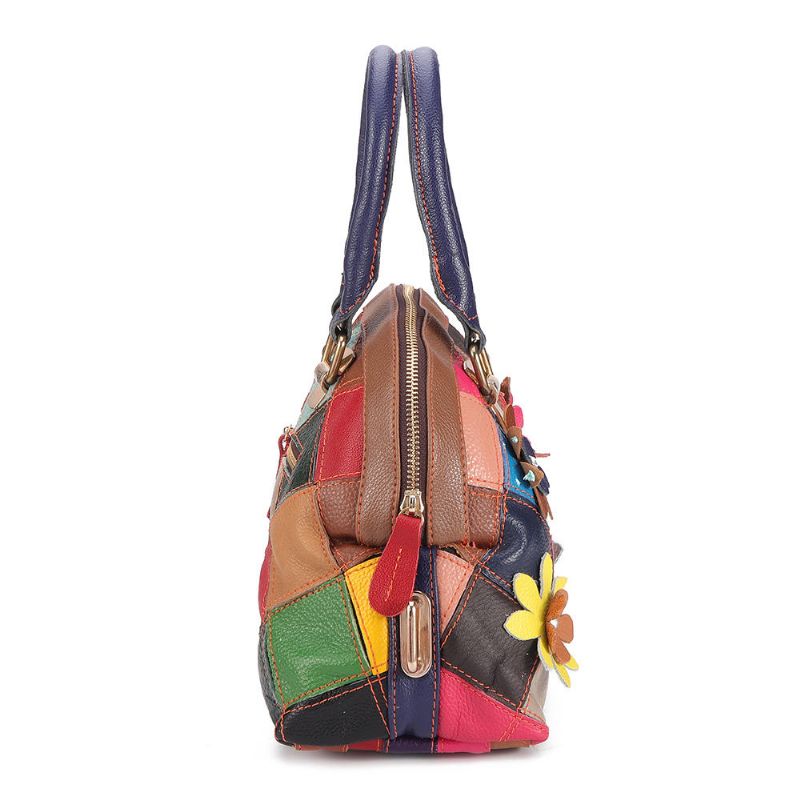 Bolso Bandolera Bohemio De Cuero Genuino Para Mujer Hnadbag