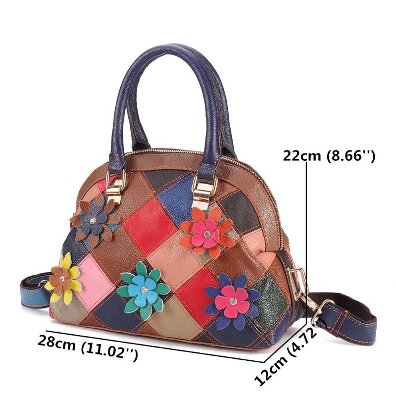 Bolso Bandolera Bohemio De Cuero Genuino Para Mujer Hnadbag