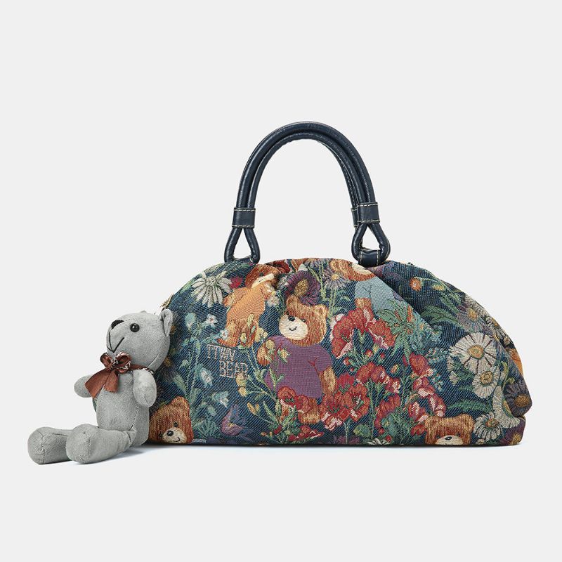 Bolso Bandolera Casual Con Patrón De Oso Para Mujer