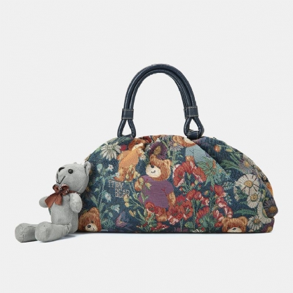 Bolso Bandolera Casual Con Patrón De Oso Para Mujer