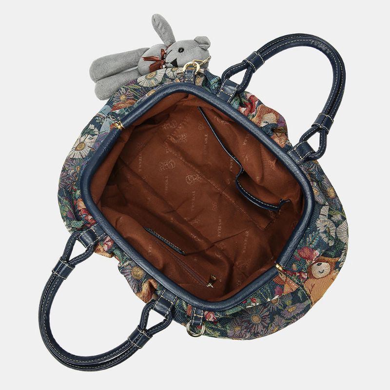 Bolso Bandolera Casual Con Patrón De Oso Para Mujer