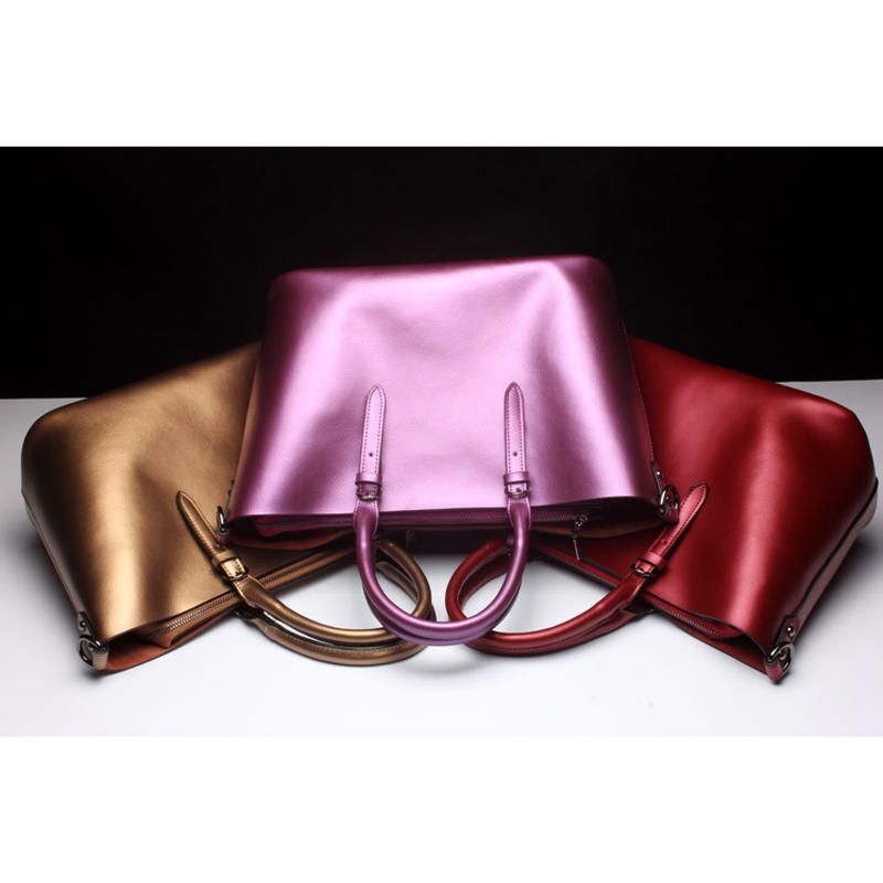 Bolso Bandolera De Cercanías De Cuero Genuino Suave Para Mujer