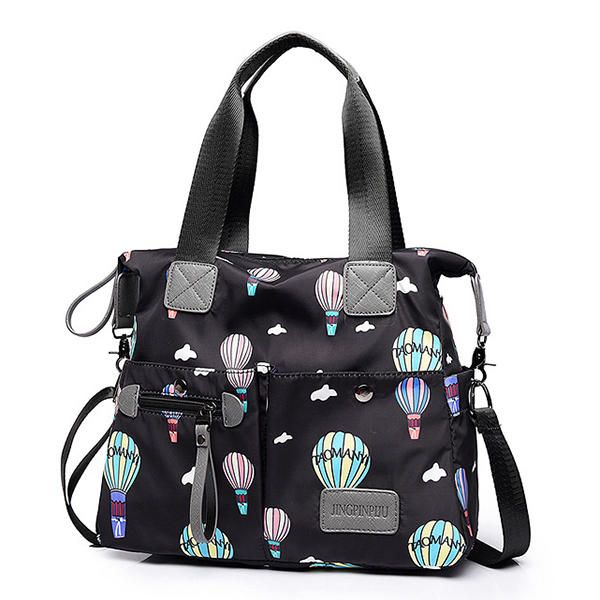 Bolso Bandolera De Hombro Ligero Impermeable Con Múltiples Bolsillos De Nailon Para Mujer