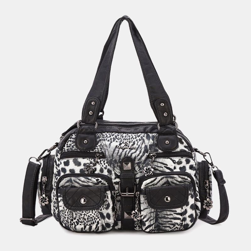 Bolso Bandolera Impermeable Con Estampado De Animales Para Mujer