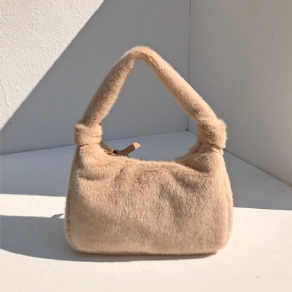 Bolso Bandolera Informal Cómodo Para Las Axilas De Felpa Para Mujer