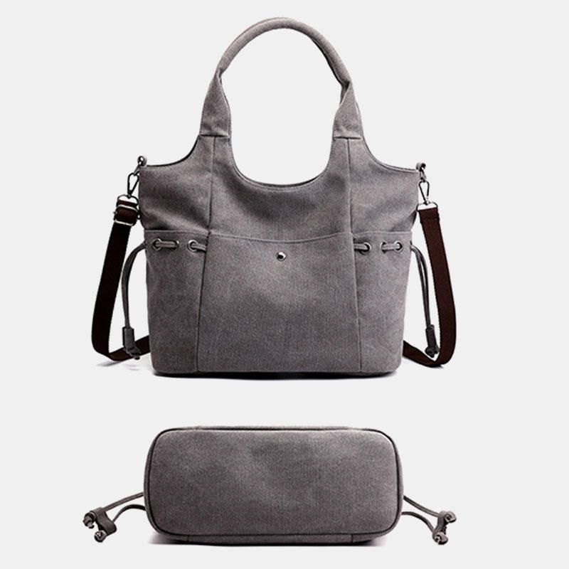 Bolso Bandolera De Lona De Gran Capacidad Para Mujer Bolso Bandolera Para Ir De Compras Al Aire Libre