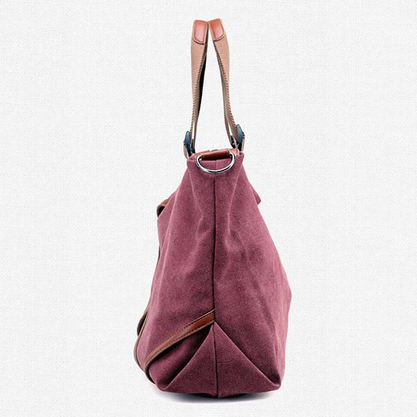 Bolso Bandolera De Lona Para Mujer De Gran Capacidad Informal De Viaje Bolso De Mano