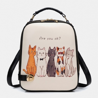 Bolso Bandolera De Moda Para Mujer Con Gato Y Animal