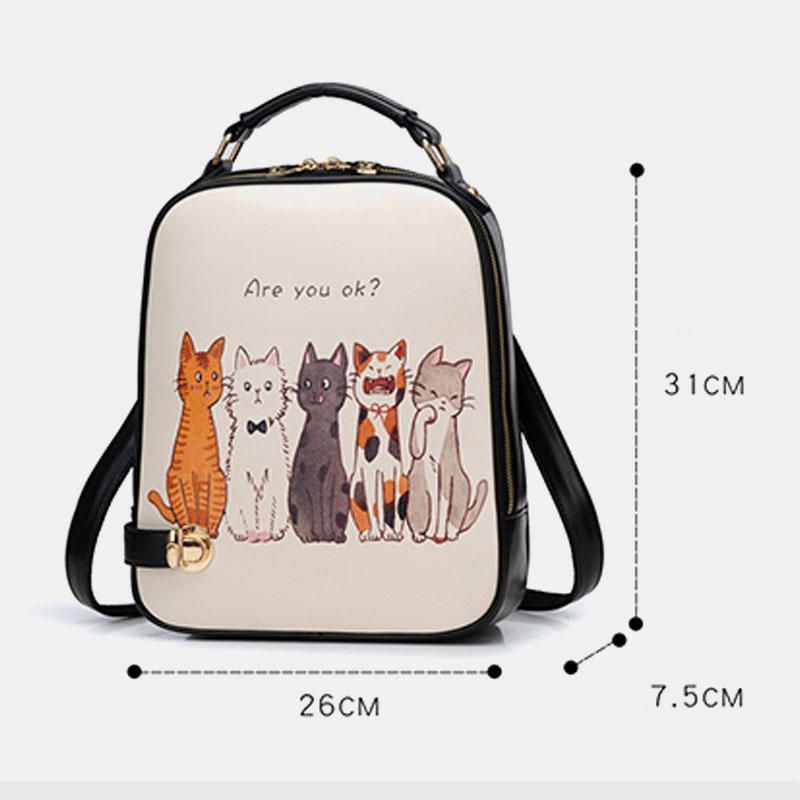 Bolso Bandolera De Moda Para Mujer Con Gato Y Animal