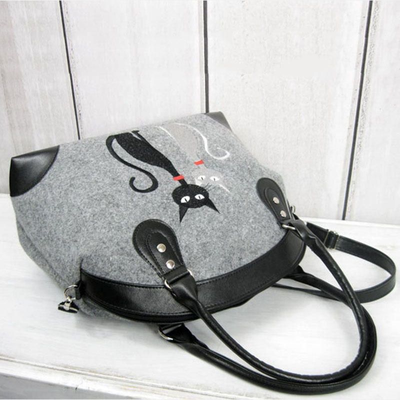 Bolso Bandolera Para Mujer Bolso Con Patrón De Gato Bolso Bandolera