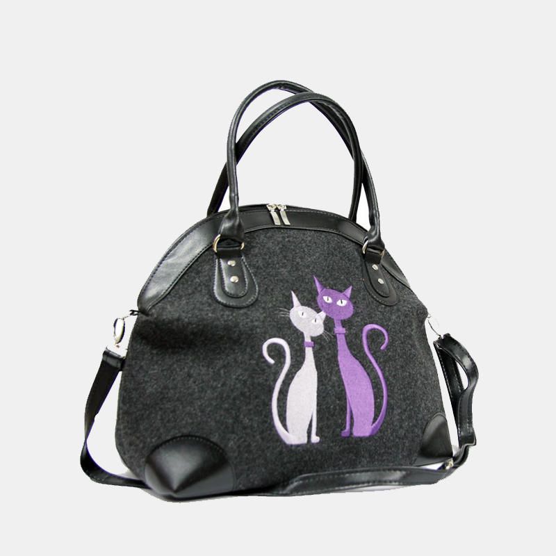 Bolso Bandolera Para Mujer Bolso Con Patrón De Gato Bolso Bandolera