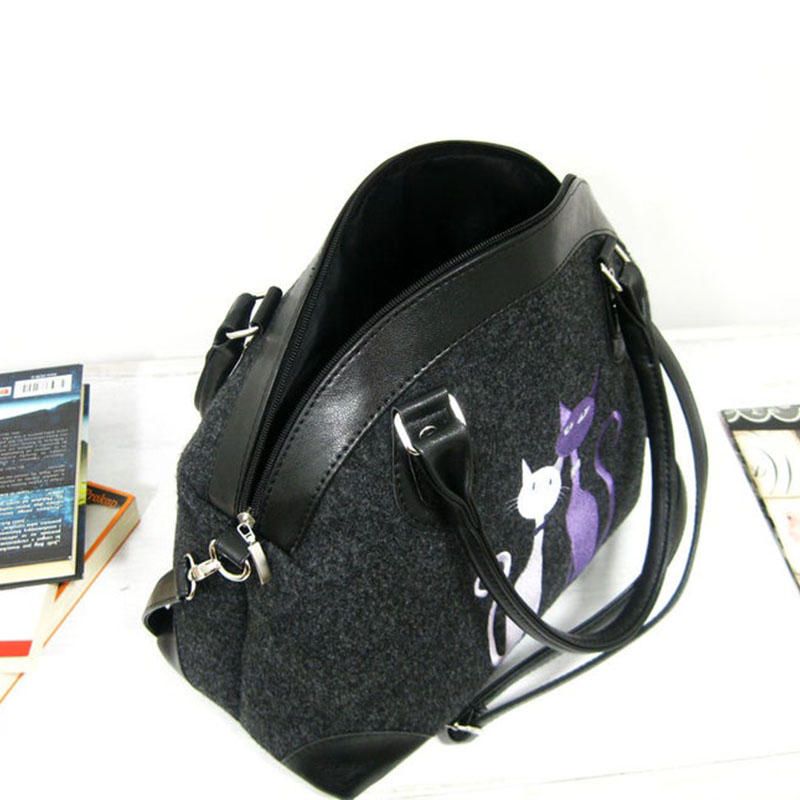 Bolso Bandolera Para Mujer Bolso Con Patrón De Gato Bolso Bandolera