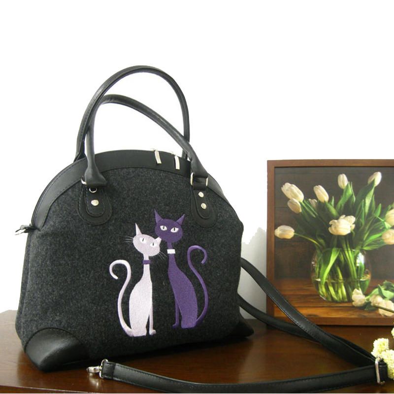 Bolso Bandolera Para Mujer Bolso Con Patrón De Gato Bolso Bandolera