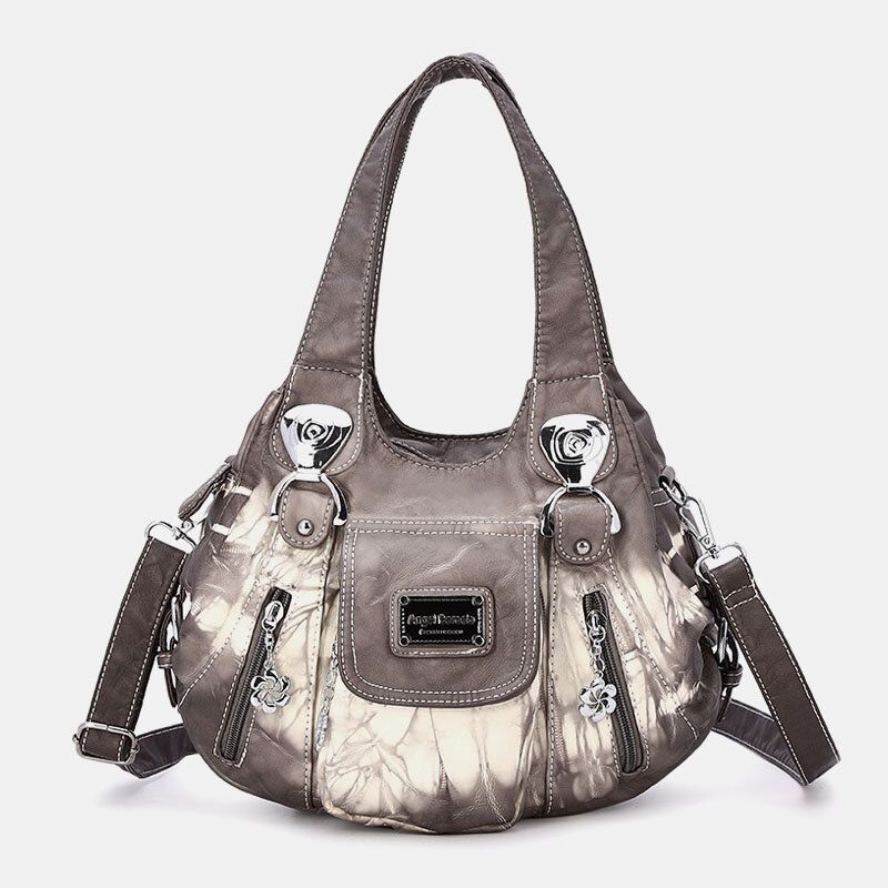 Bolso Bandolera De Piel Sintética Suave Degradado Para Mujer Bolso Bandolera