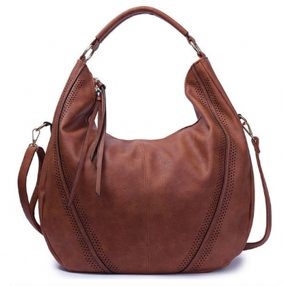 Bolso Bandolera Vintage De Cuero Pu Para Mujer