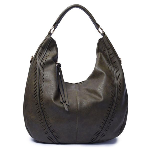 Bolso Bandolera Vintage De Cuero Pu Para Mujer