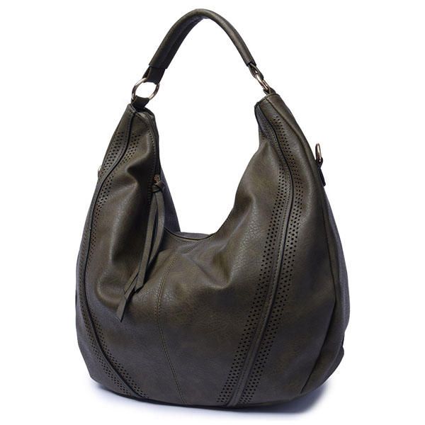 Bolso Bandolera Vintage De Cuero Pu Para Mujer