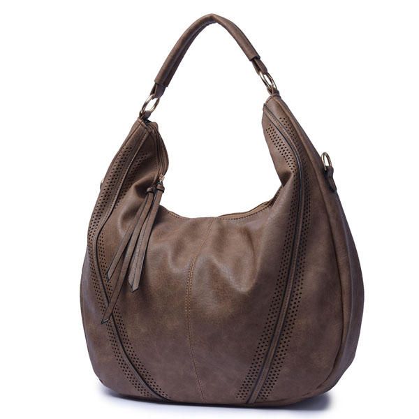 Bolso Bandolera Vintage De Cuero Pu Para Mujer