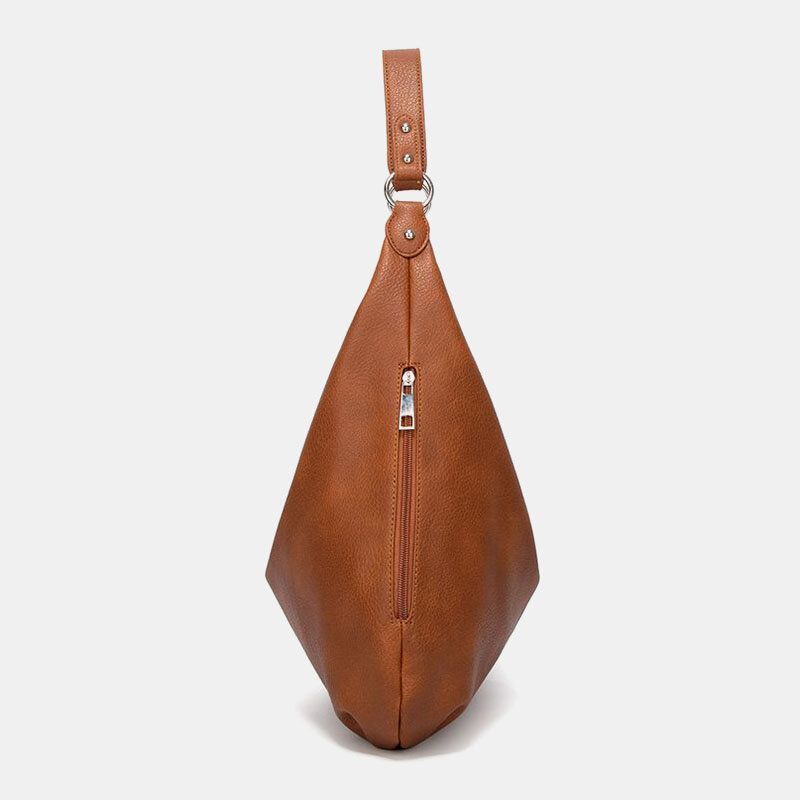 Bolso Bandolera Vintage De Gran Capacidad De Cuero Pu Para Mujer