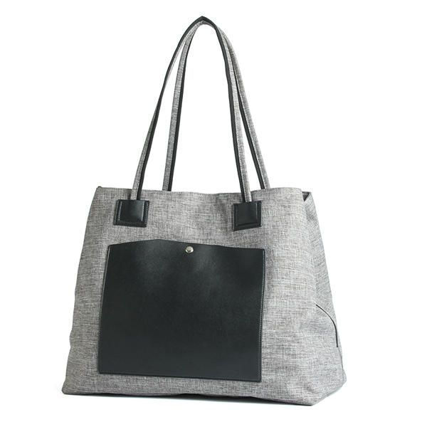 Bolso Casual De Lona Vintage Con 3 Bolsillos Principales Para Mujer