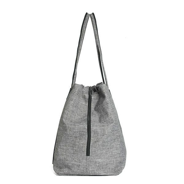 Bolso Casual De Lona Vintage Con 3 Bolsillos Principales Para Mujer