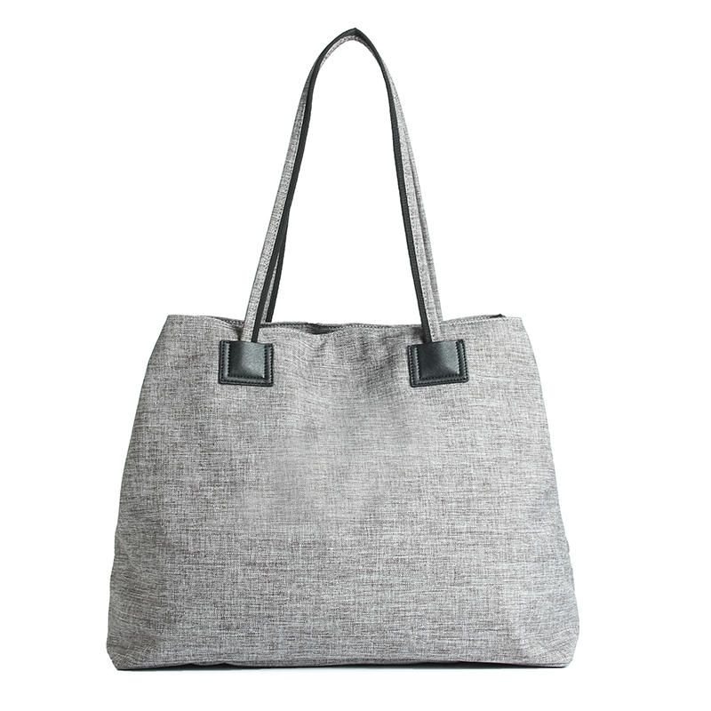 Bolso Casual De Lona Vintage Con 3 Bolsillos Principales Para Mujer