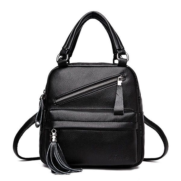 Bolso Casual Para Mujer Bolso Bandolera De Piel Sintética Suave Y Sólida