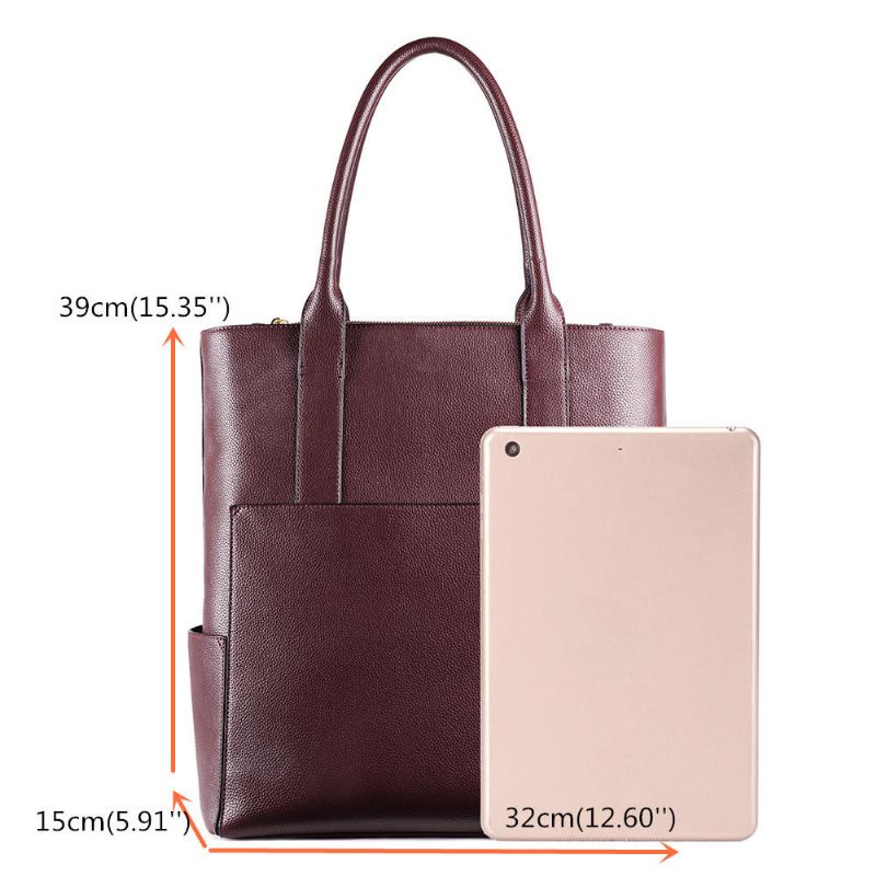 Bolso Casual Para Mujer Bolso De Hombro Sólido Para Compras