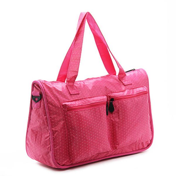 Bolso De Compras De Nailon Con Punto De Onda Para Mujer Bolso De Mano De Gran Capacidad Bolso Bandolera