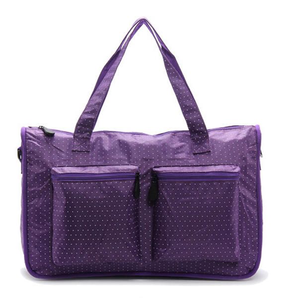 Bolso De Compras De Nailon Con Punto De Onda Para Mujer Bolso De Mano De Gran Capacidad Bolso Bandolera