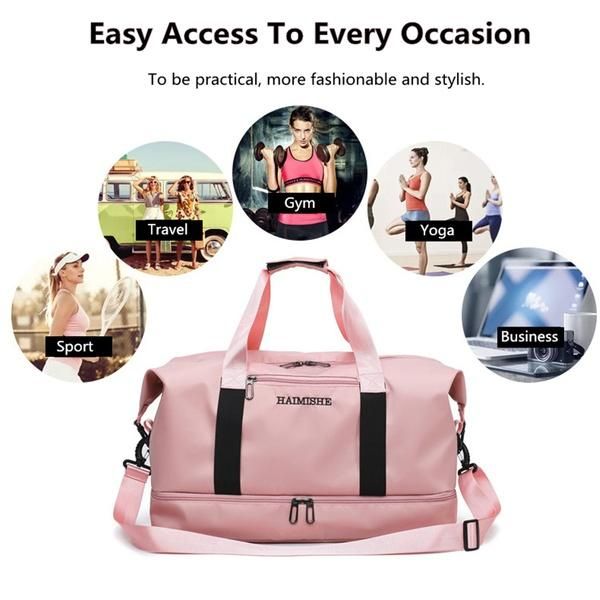 Bolso Deportivo Impermeable Para Gimnasio Equipaje De Viaje Bolso De Lona