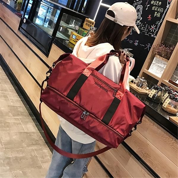 Bolso Deportivo Impermeable Para Gimnasio Equipaje De Viaje Bolso De Lona