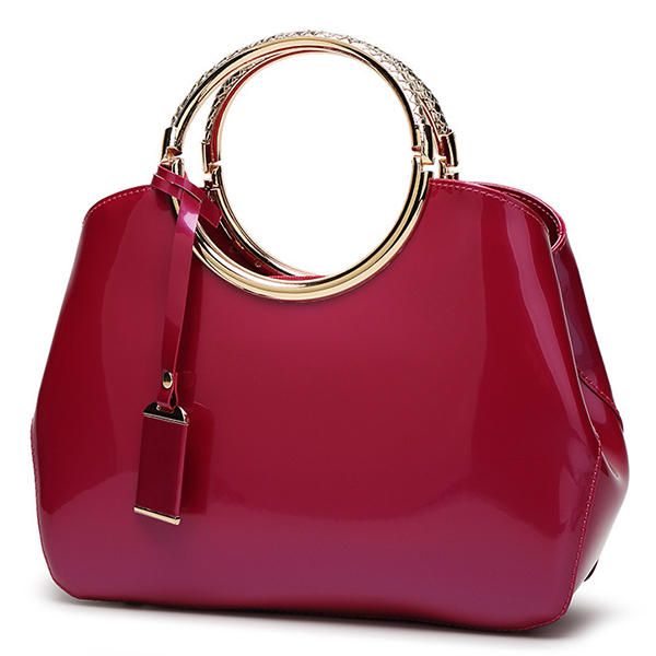 Bolso Elegante De Charol De Alta Calidad Para Mujer