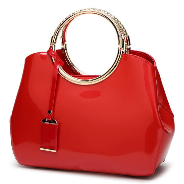 Bolso Elegante De Charol De Alta Calidad Para Mujer