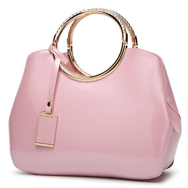 Bolso Elegante De Charol De Alta Calidad Para Mujer