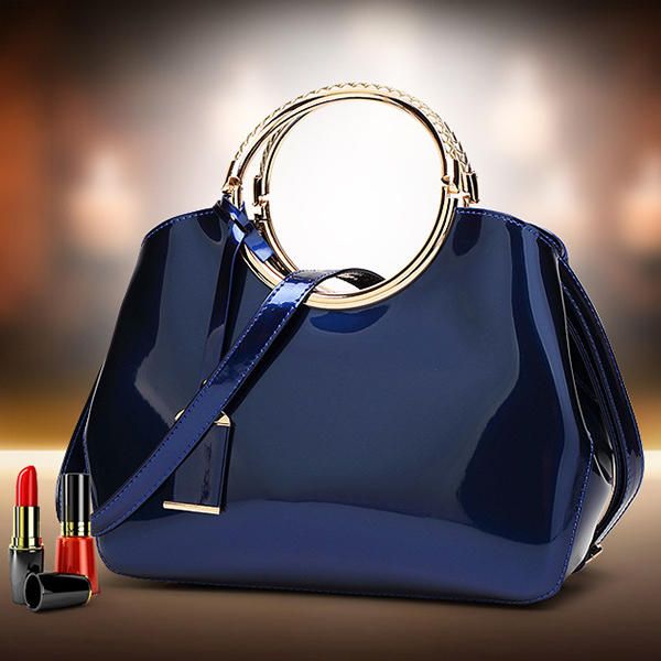 Bolso Elegante De Charol De Alta Calidad Para Mujer