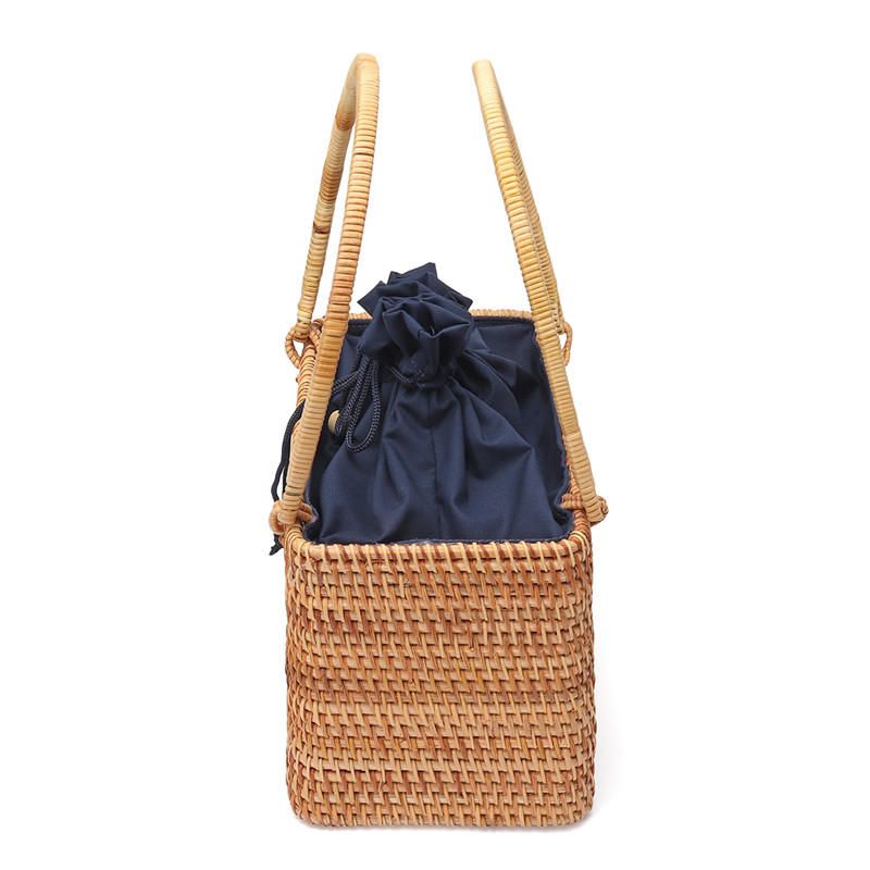 Bolso Estilo Cesta Hecho A Mano Vietnam Ratten Case Summer Beach B