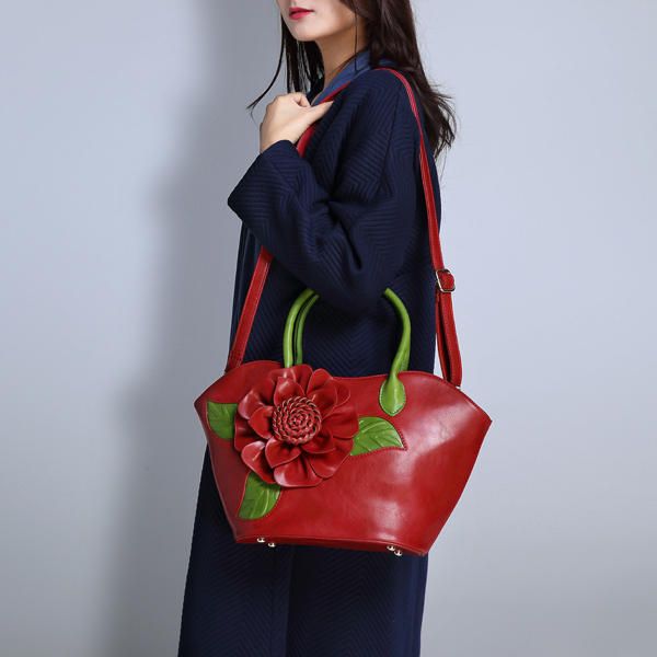 Bolso De Estilo Nacional Elegante Con Decoración De Rosas